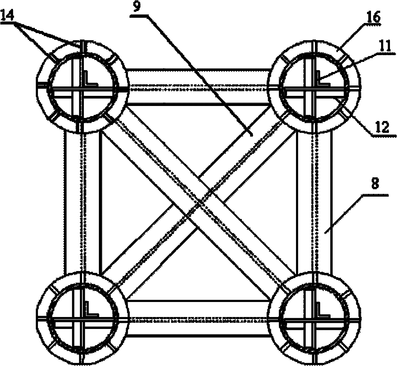 Tower crane foundation