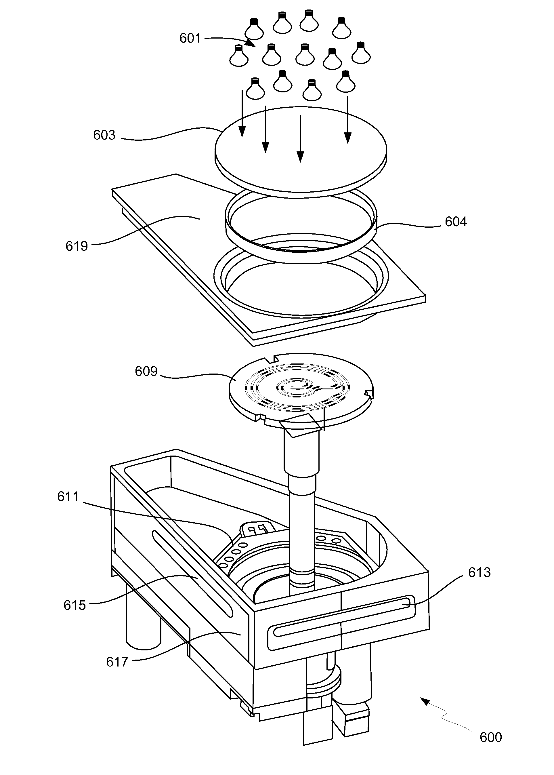 Load lock design for rapid wafer heating