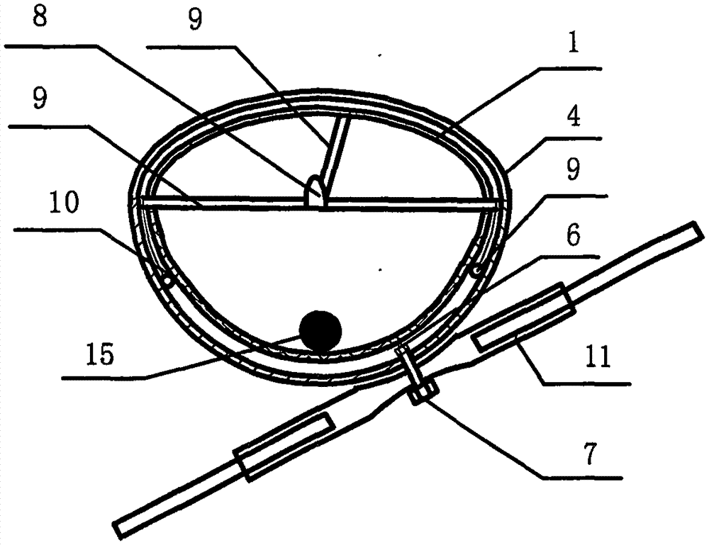 Bidimensional orientating device for coal mine underground roadway