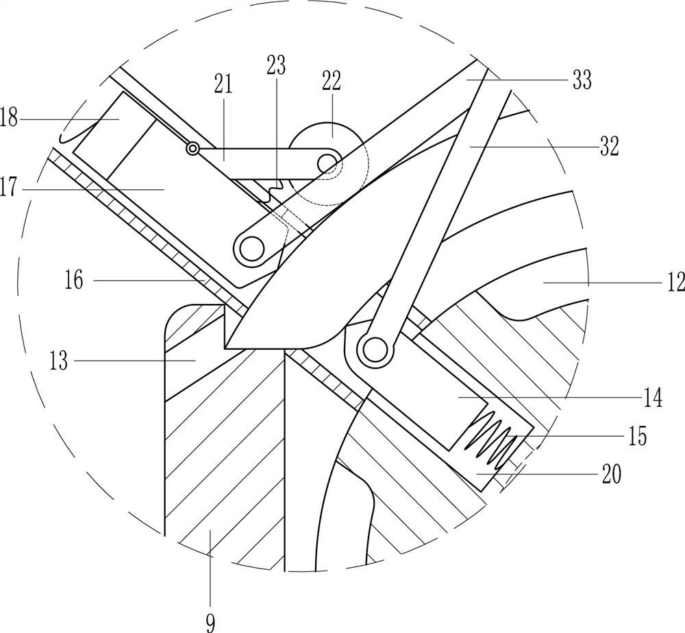 A scraping equipment for molten salt on the surface of arc-shaped waste graphite products