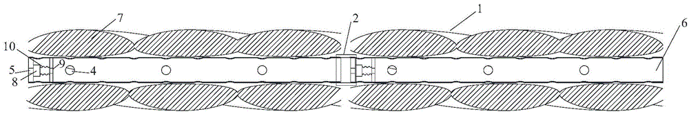 Full length anchor bolt for flexible stabilization of coal body and application thereof