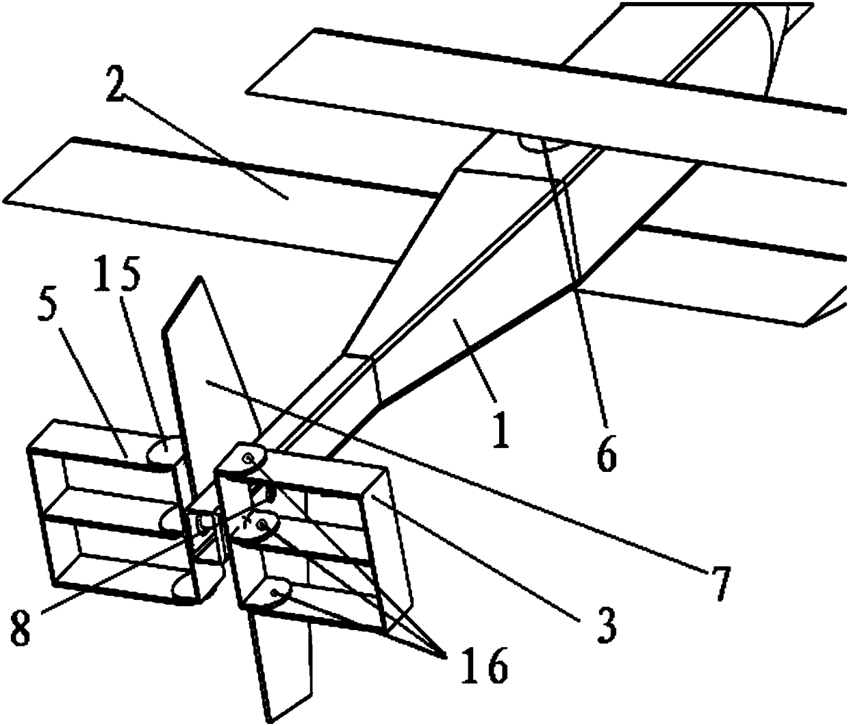 A collapsible unmanned aerial vehicle that can be carried by a soldier, can be stored and launched in a cylinder