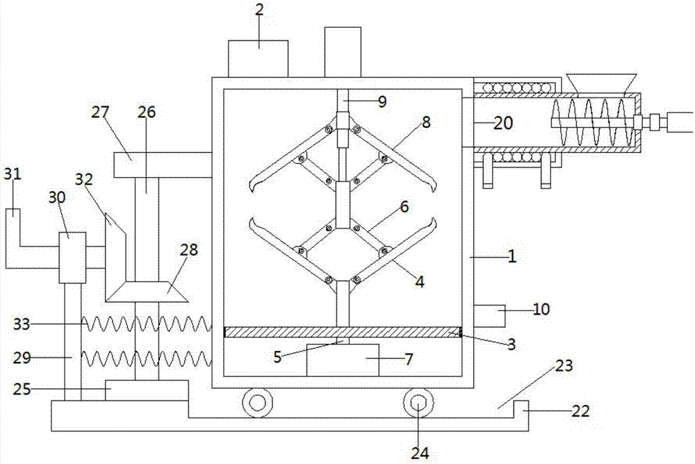 Liquid mixing device capable of rapidly mixing materials