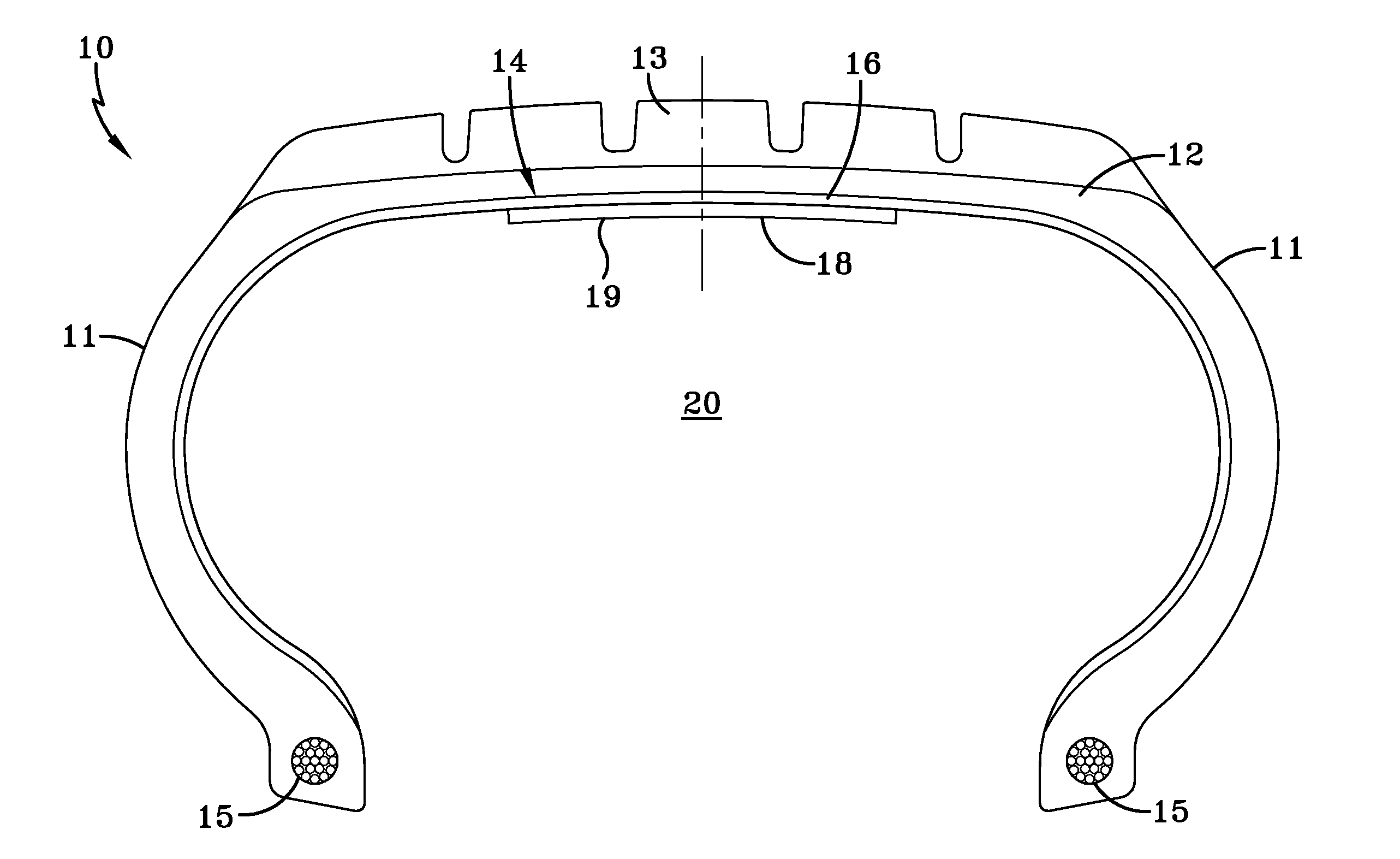 Tire with foamed noise damper