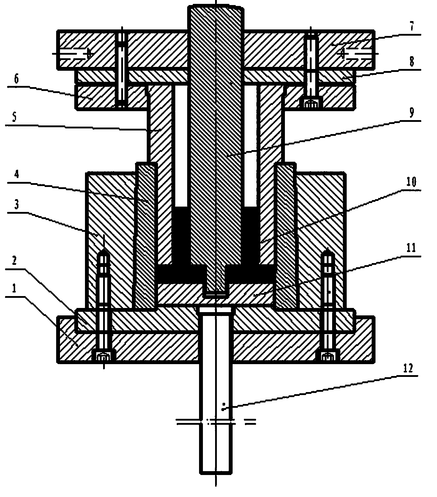 Extrusion moulding method for parts with inner flanges and outer flanges and extrusion mould