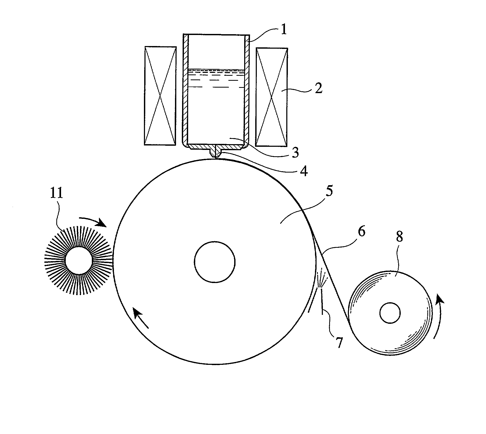 Method for producing amorphous alloy ribbon, and method for producing nano-crystalline alloy ribbon with same