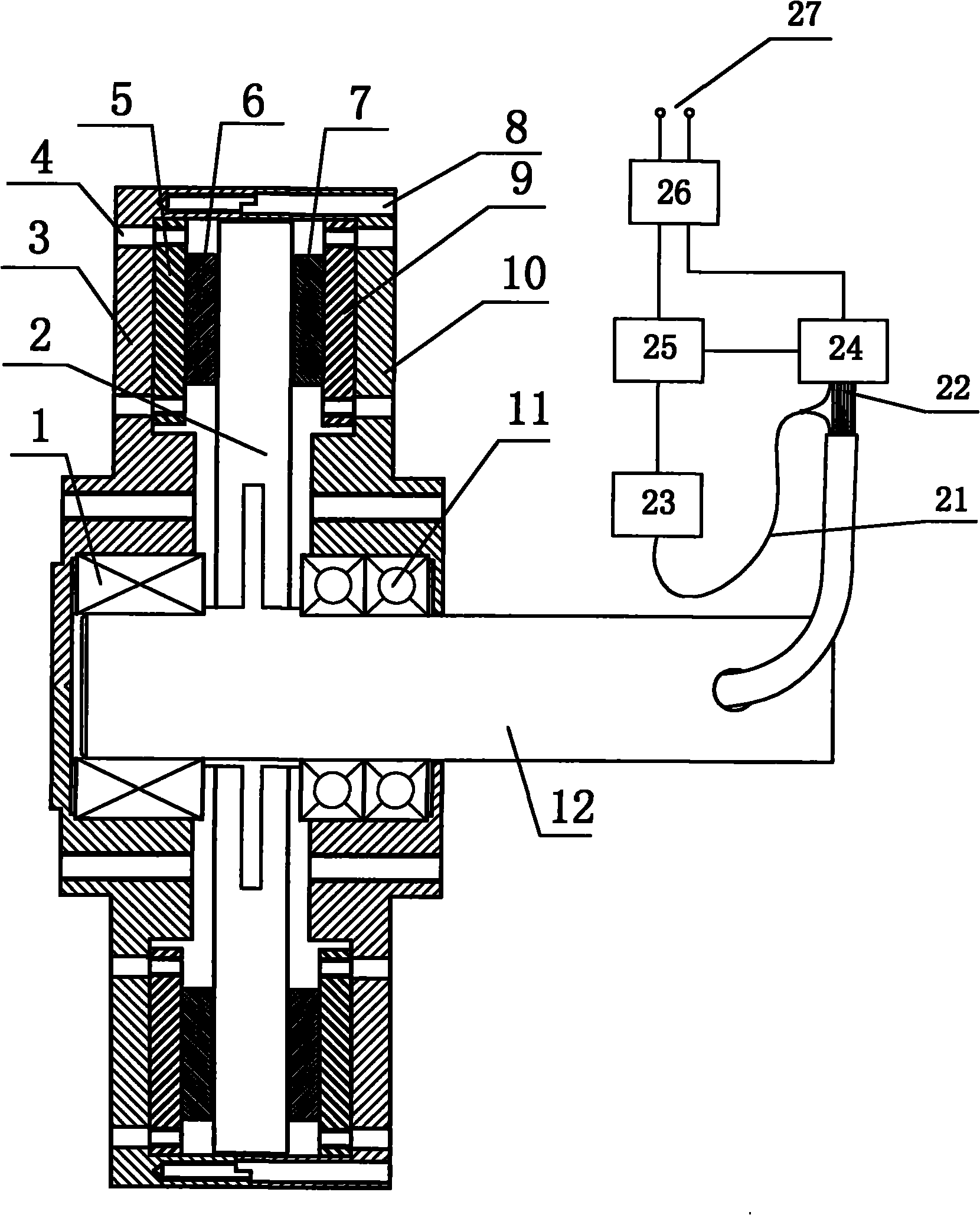 Constant voltage coreless disc type wind-driven generator