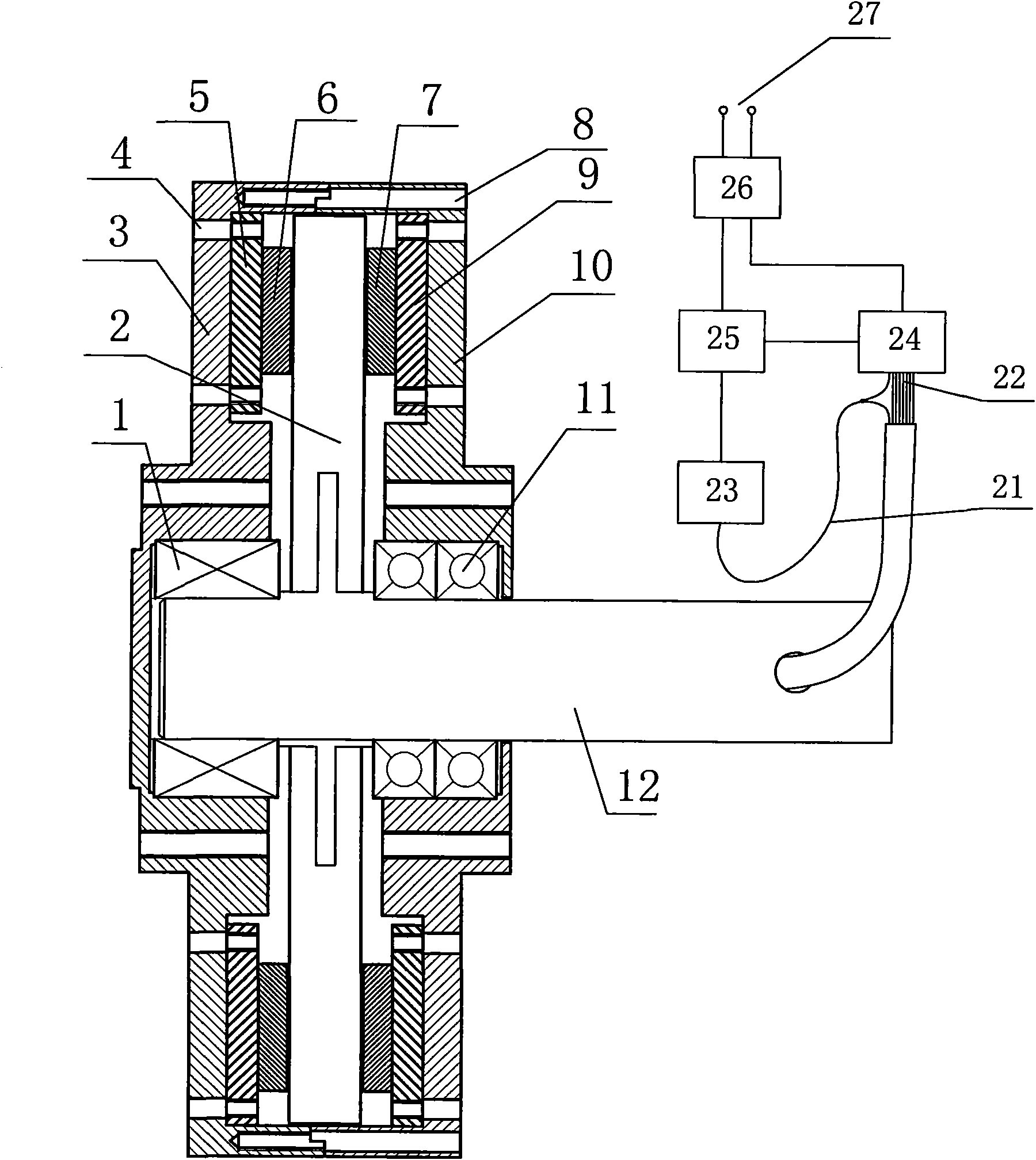 Constant voltage coreless disc type wind-driven generator