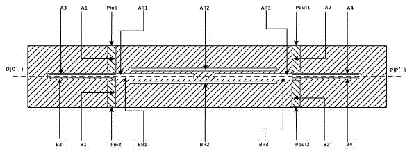 Ultra wide band balance filter based on slotted line structure