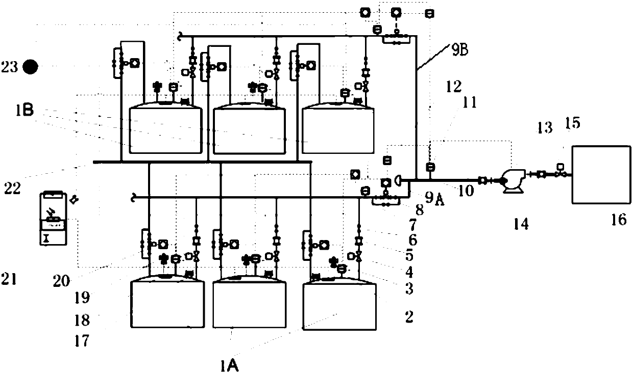 Safe collection device for volatile organic compounds (VOCs) in storage tanks