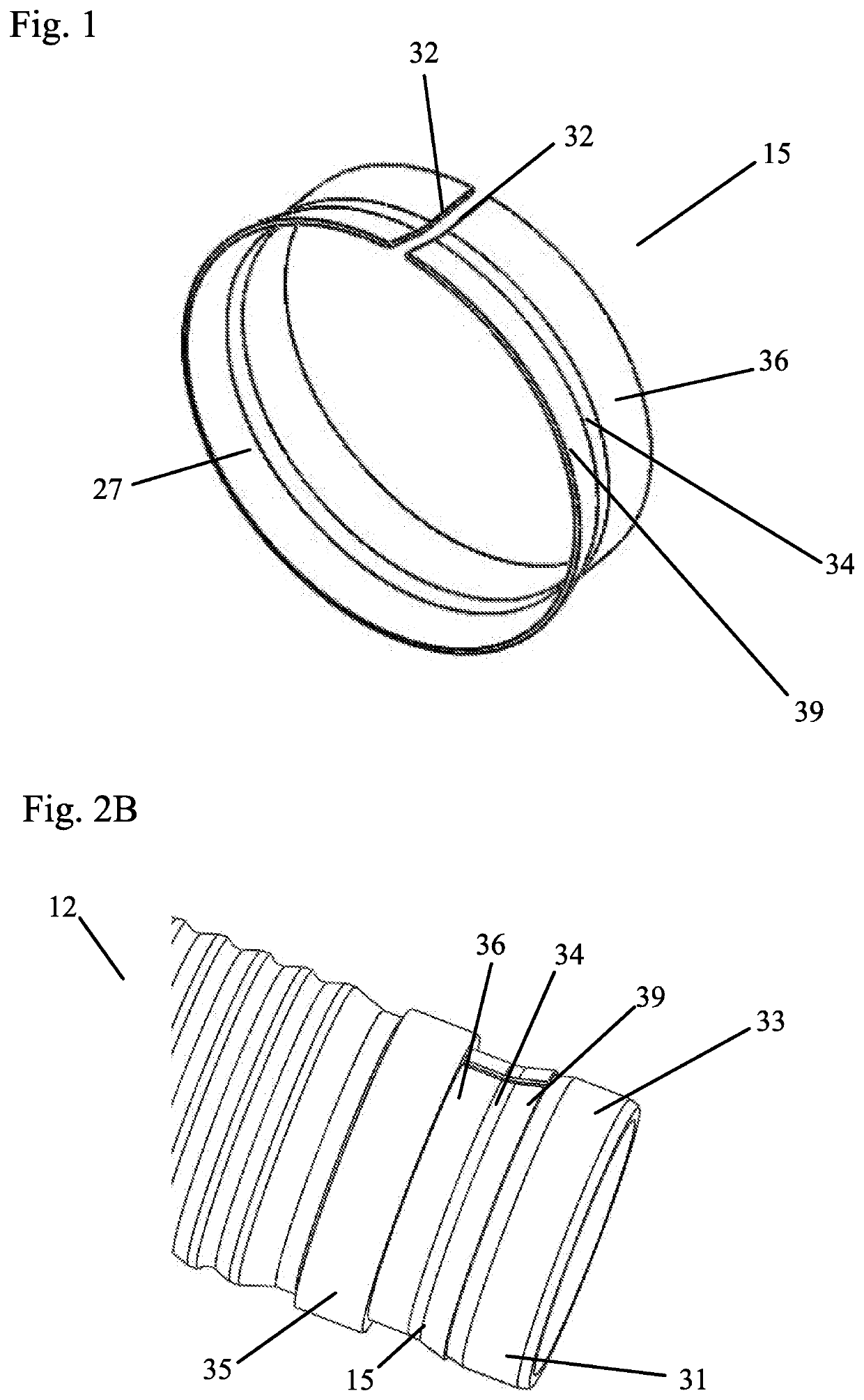 Pressure activated metallic band piston seal