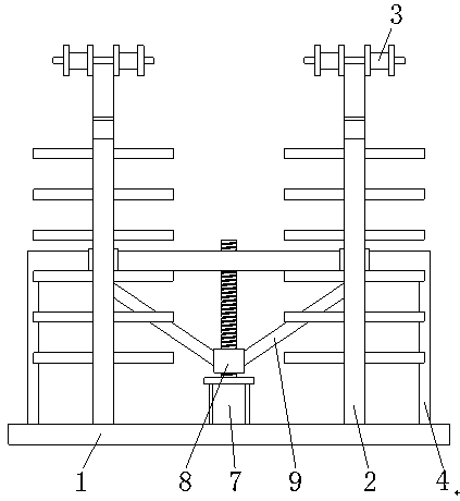 A feeding device for ore filter wire