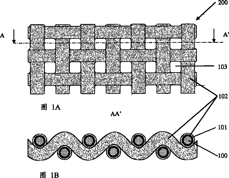 Fabric electrode and accumulator containing the electrode