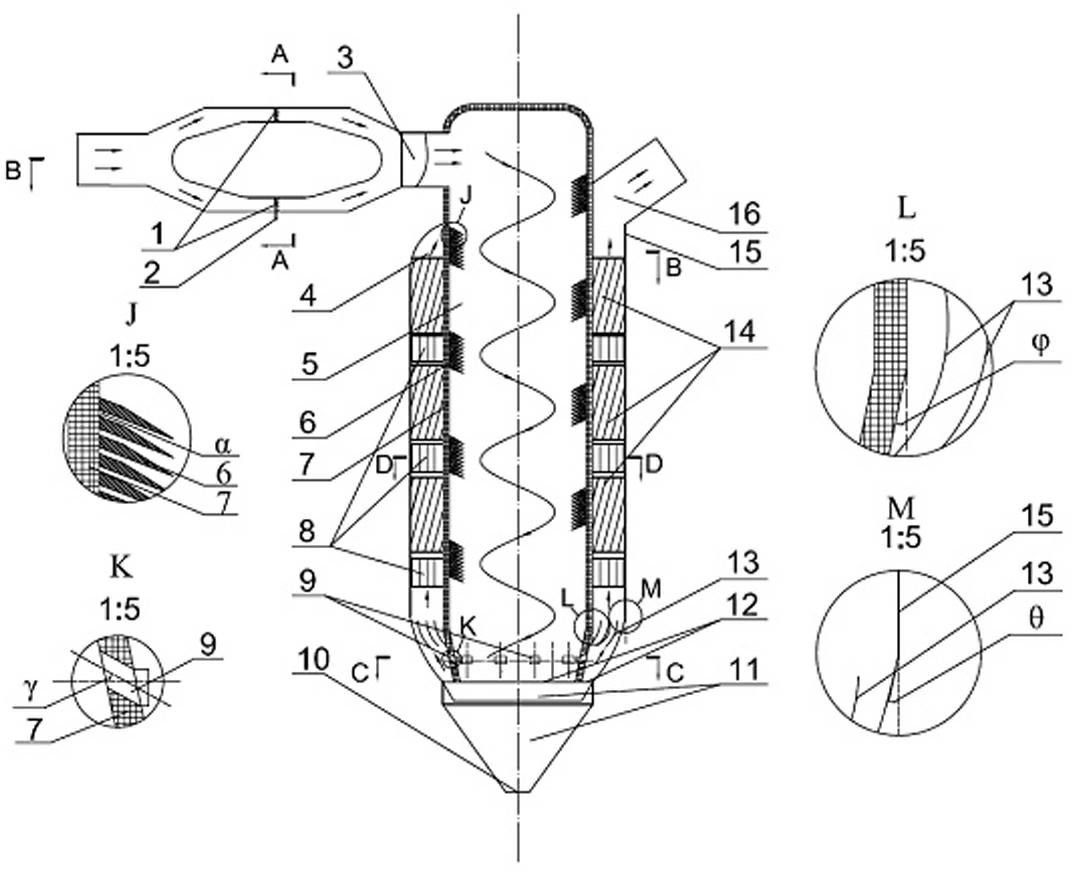 Dedusting-denitrating integrated device