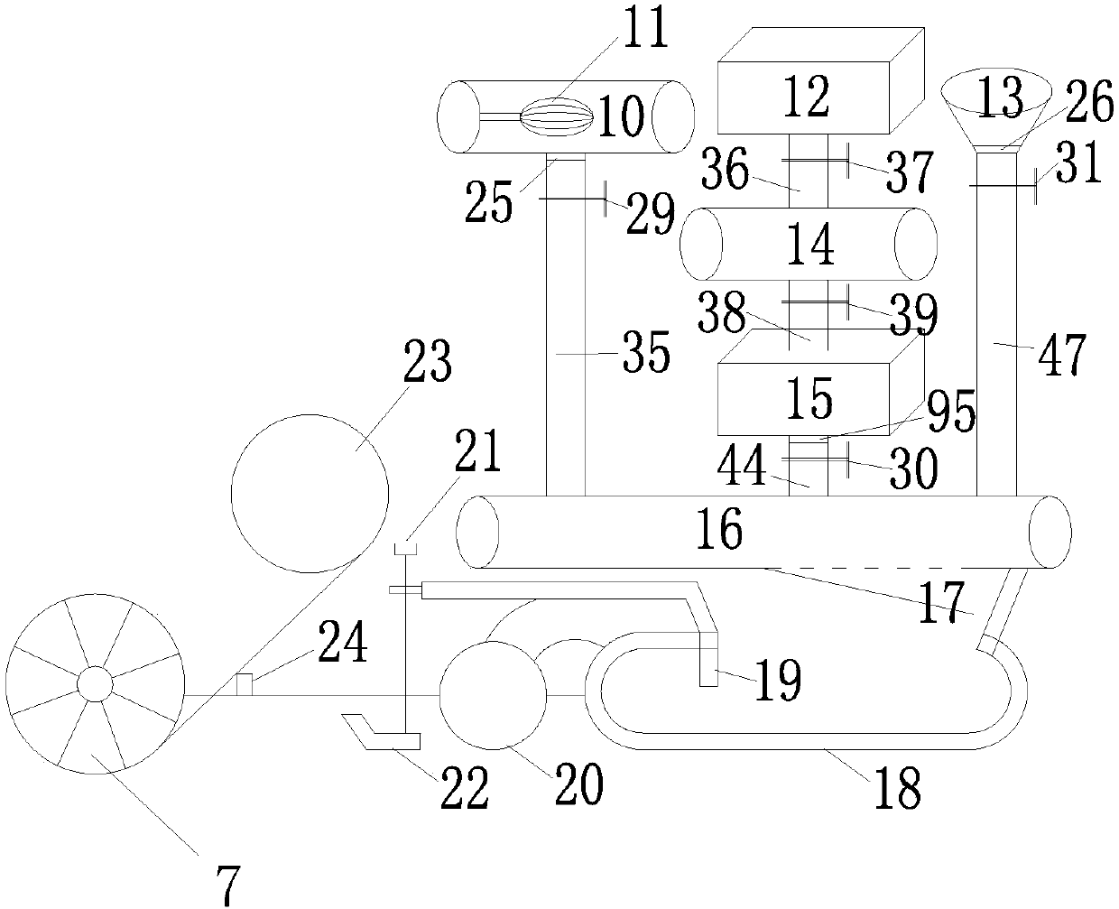 A stress-absorbing tape preparation and paving device