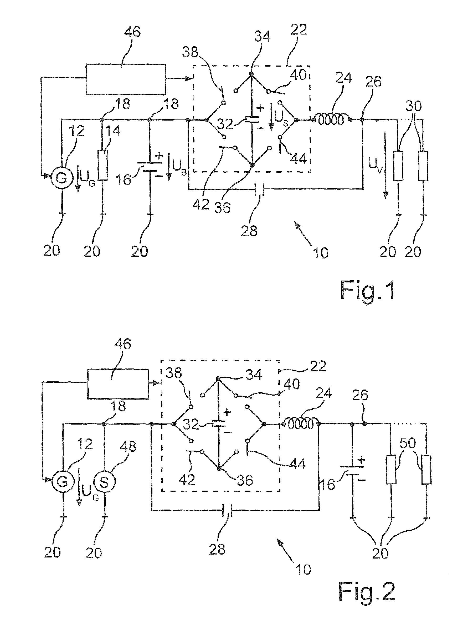 On-board electrical system for a motor vehicle and method for operating an electrical load