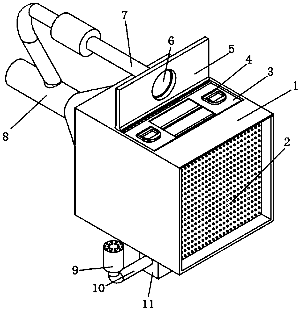 Sand-wind-proof mechanical filter for rail vehicle