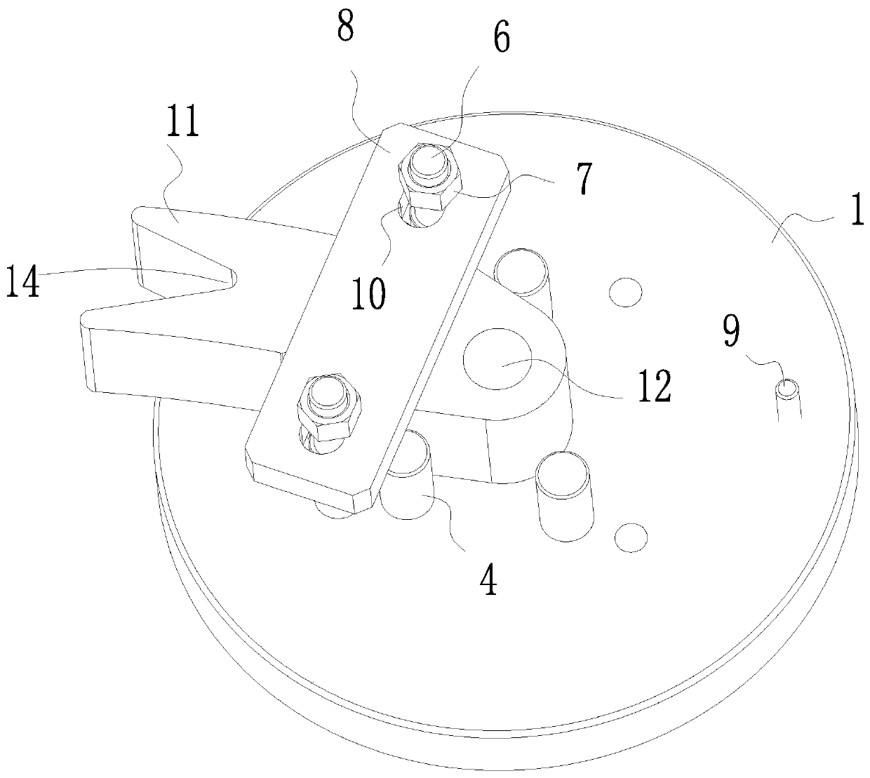 Rapid workpiece positioning device