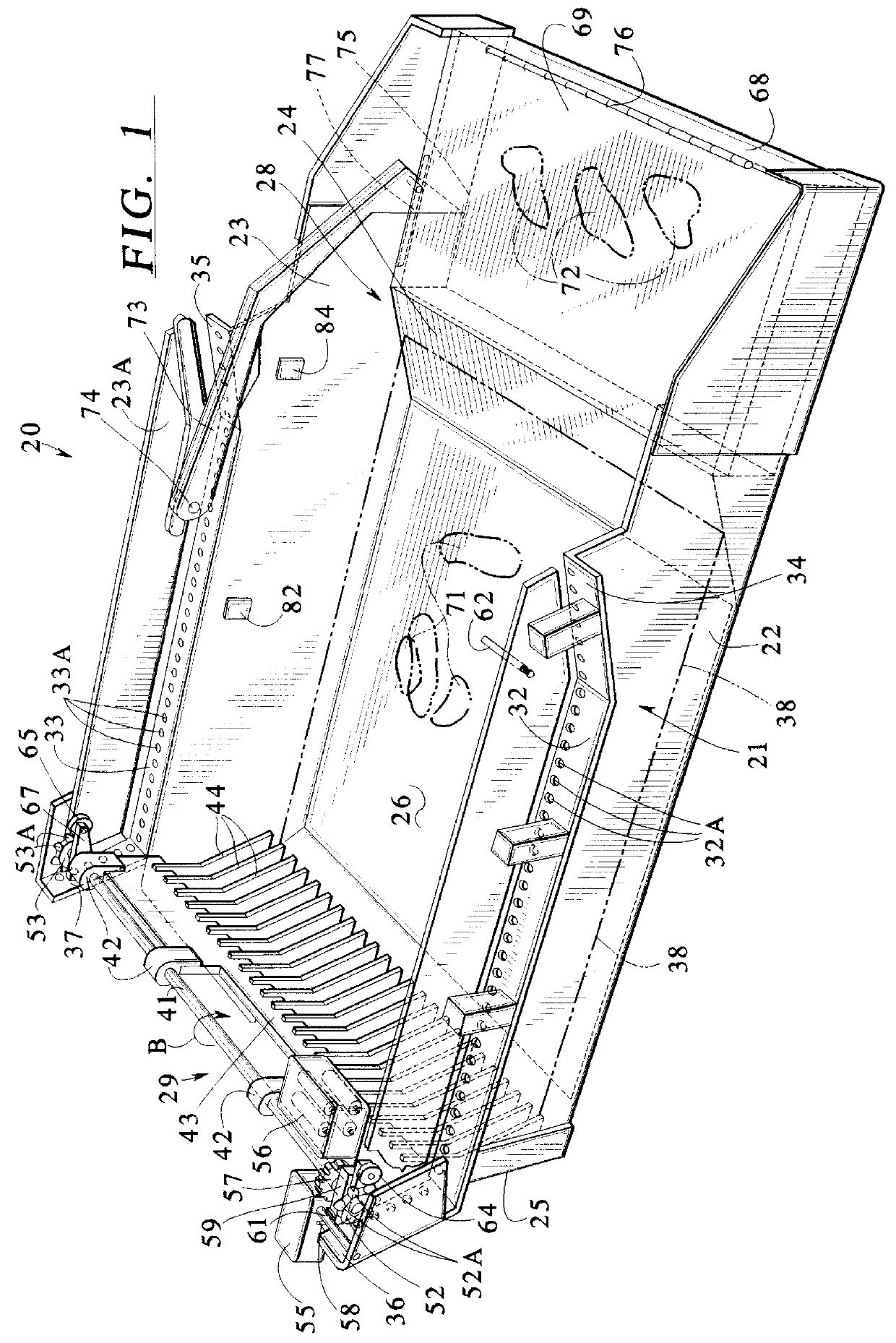 Automated self-cleaning litter box for cats