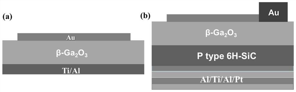 High-speed photoelectronic device based on polar J-TMDs/beta-Ga2O3 heterojunction and preparation method thereof