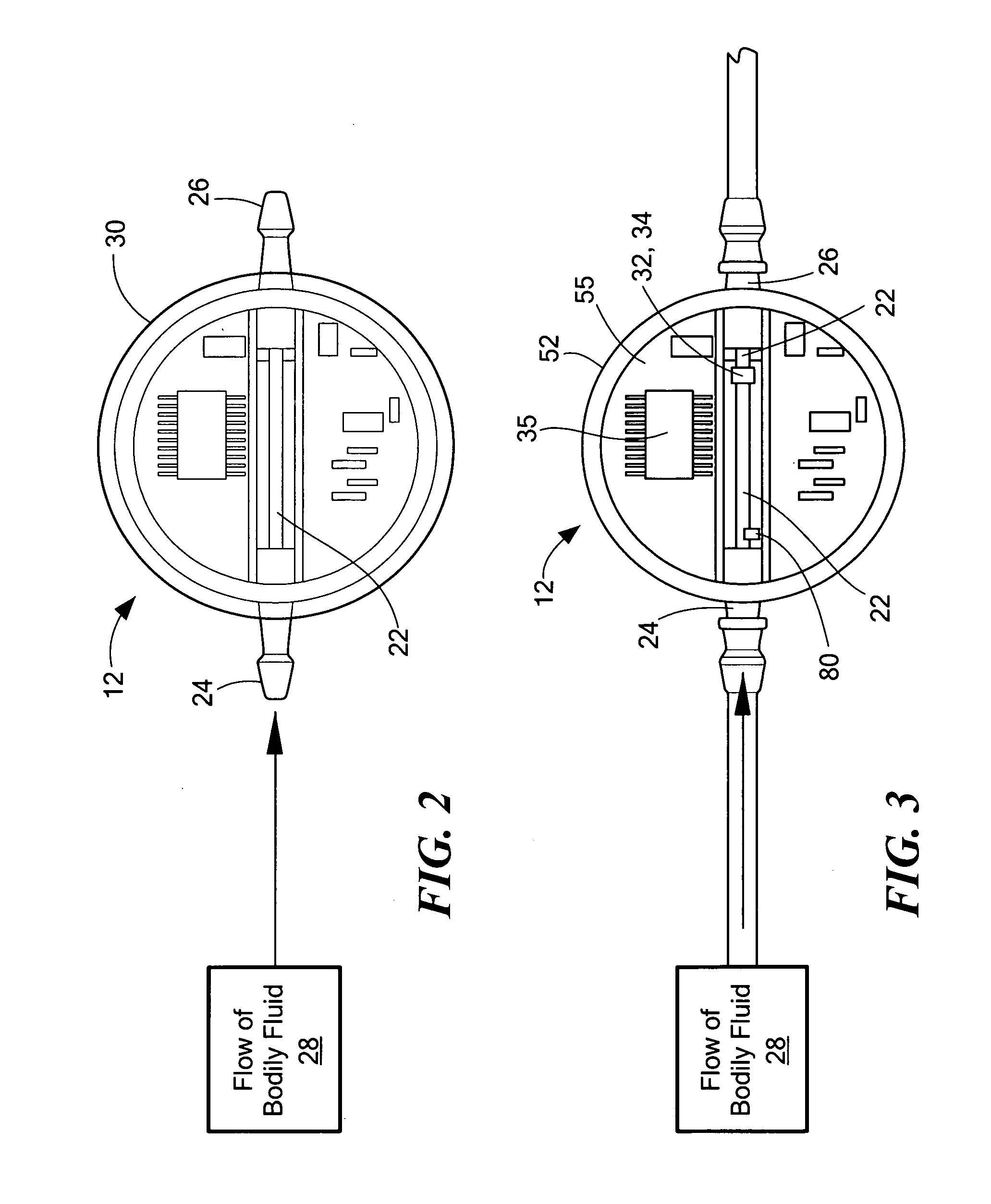 Flow rate sensor system and method for non-invasively measuring the flow rate of a bodily fluid