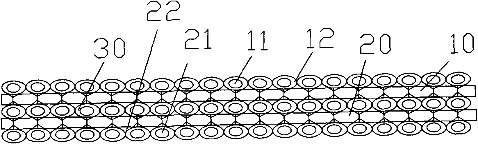 Windproof and breathable garment material and processing method thereof