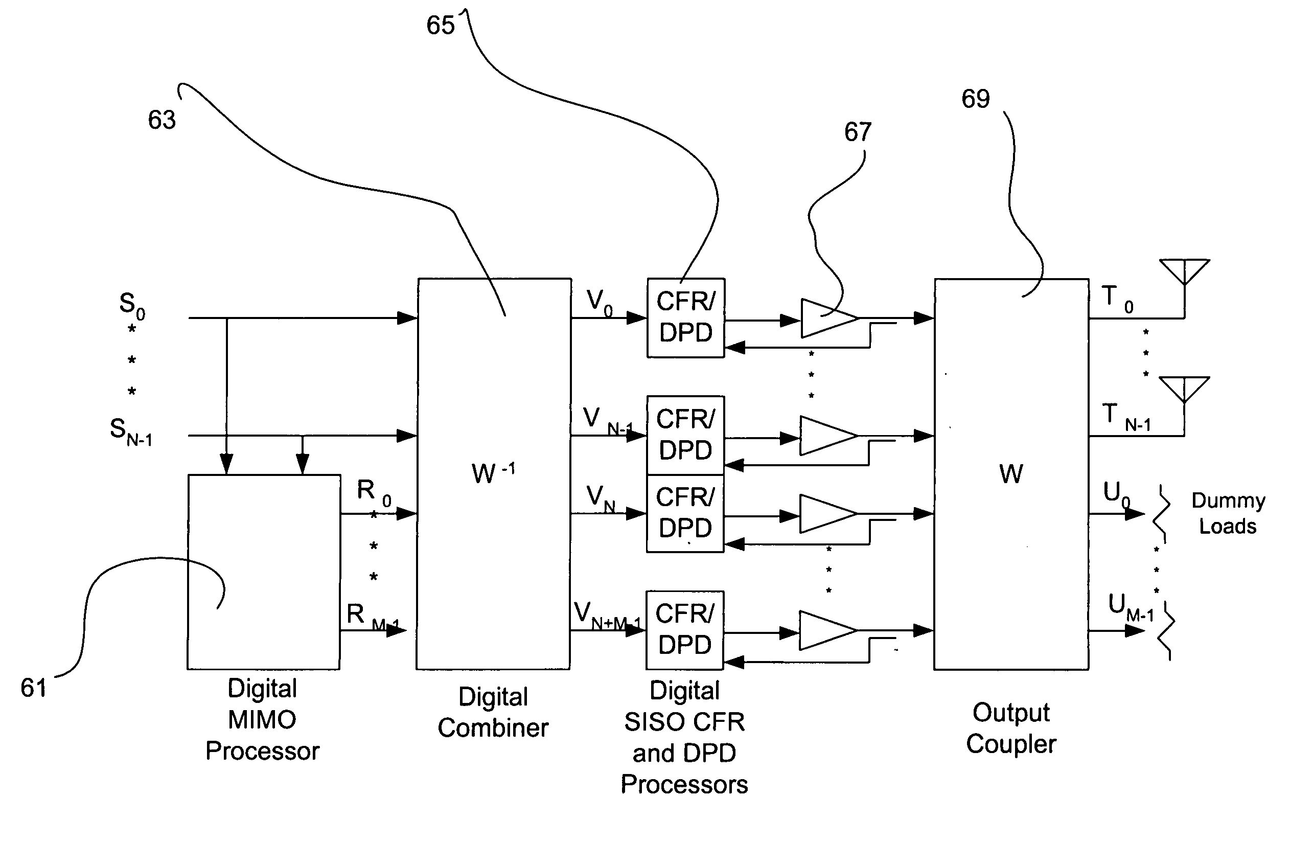 System and method for preprocessing a signal for transmission by a power amplifier