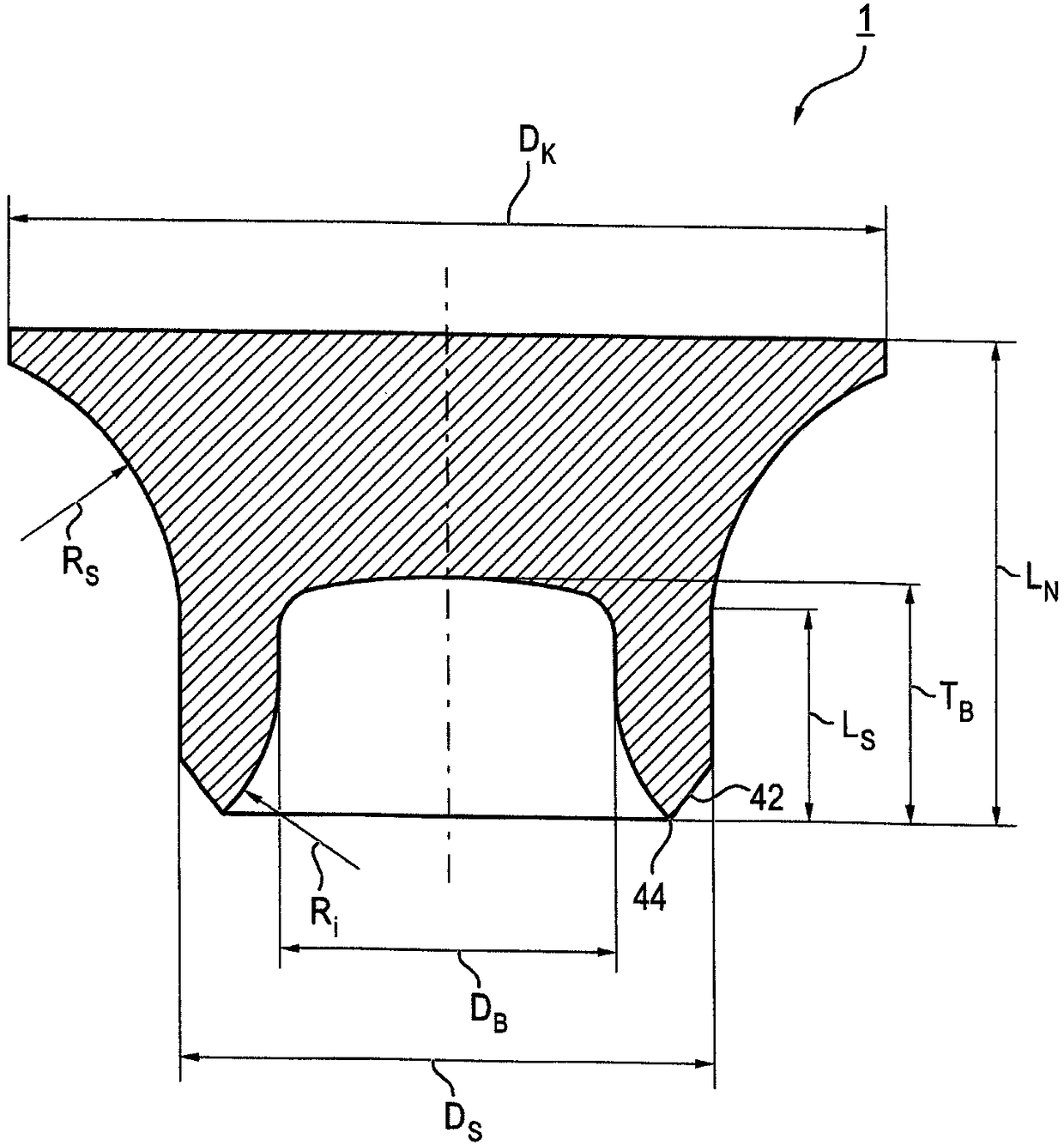 Semi-tubular self-piercing rivet for thin sheet metal joints, method for producing said semi-tubular self-piercing rivet, and method for producing a joint