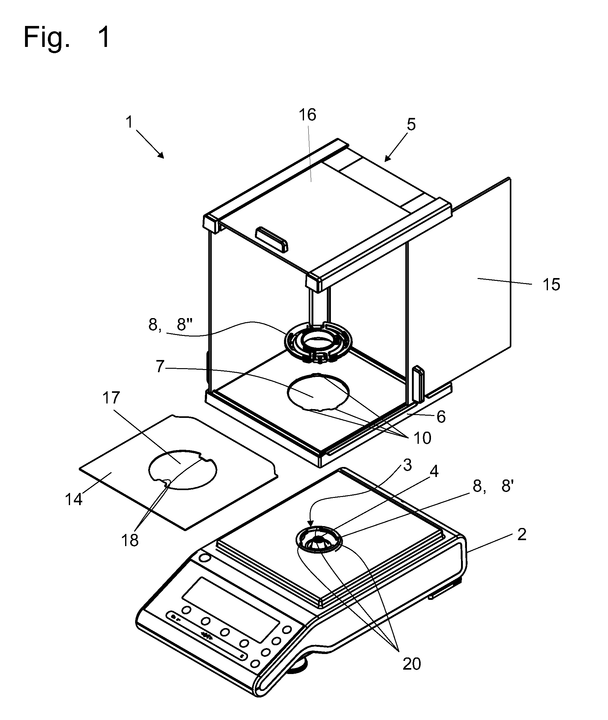 Bayonet-coupled draft shield arrangement for balance