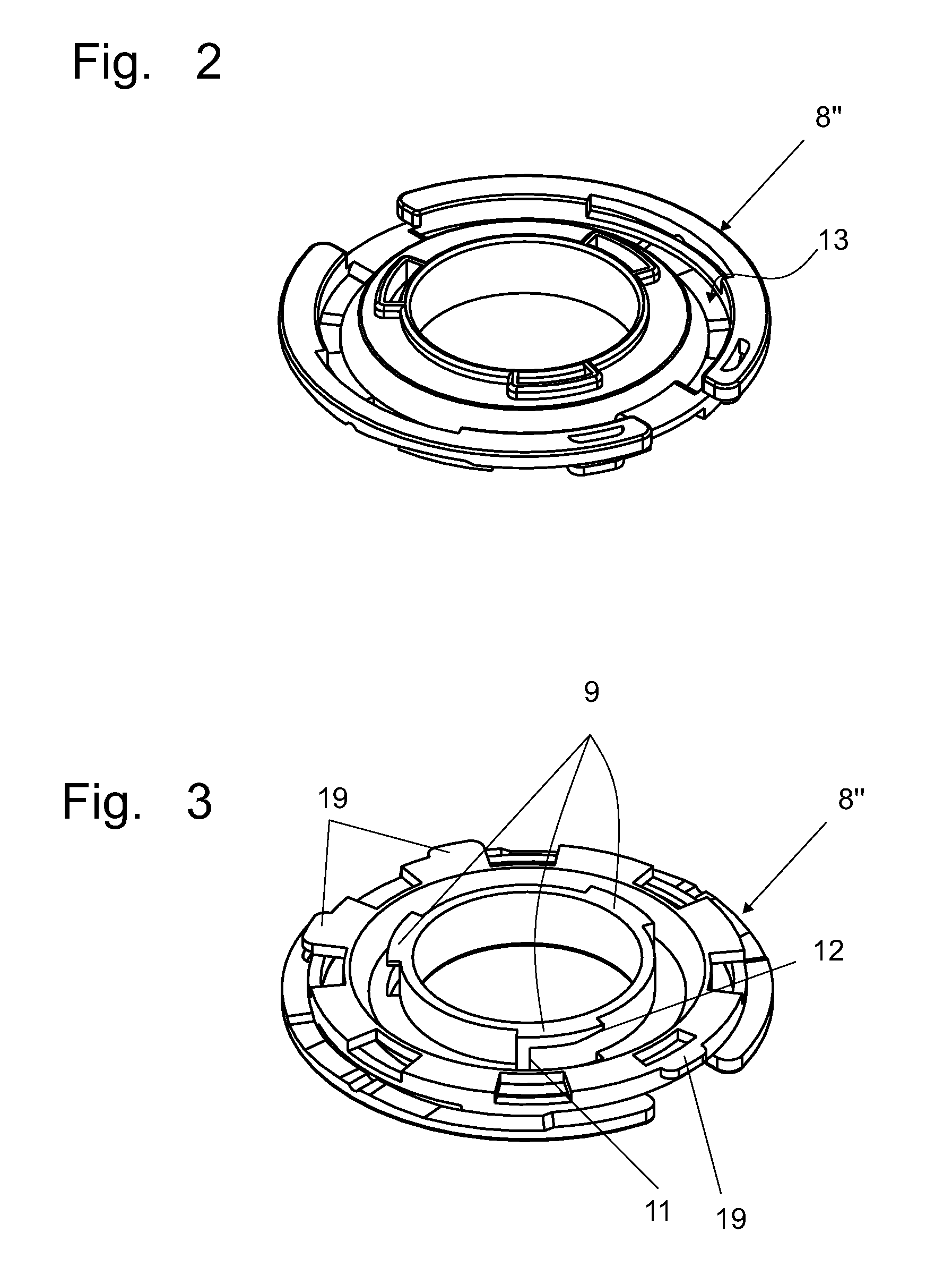 Bayonet-coupled draft shield arrangement for balance