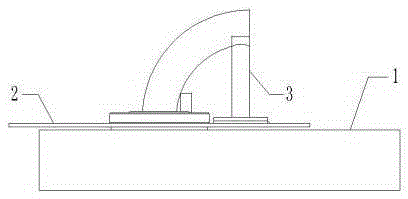 Fixed-position welding device for flange and elbow