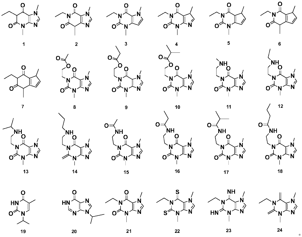 Application of heterocyclic compound in preparation of medicine for treating pneumonia