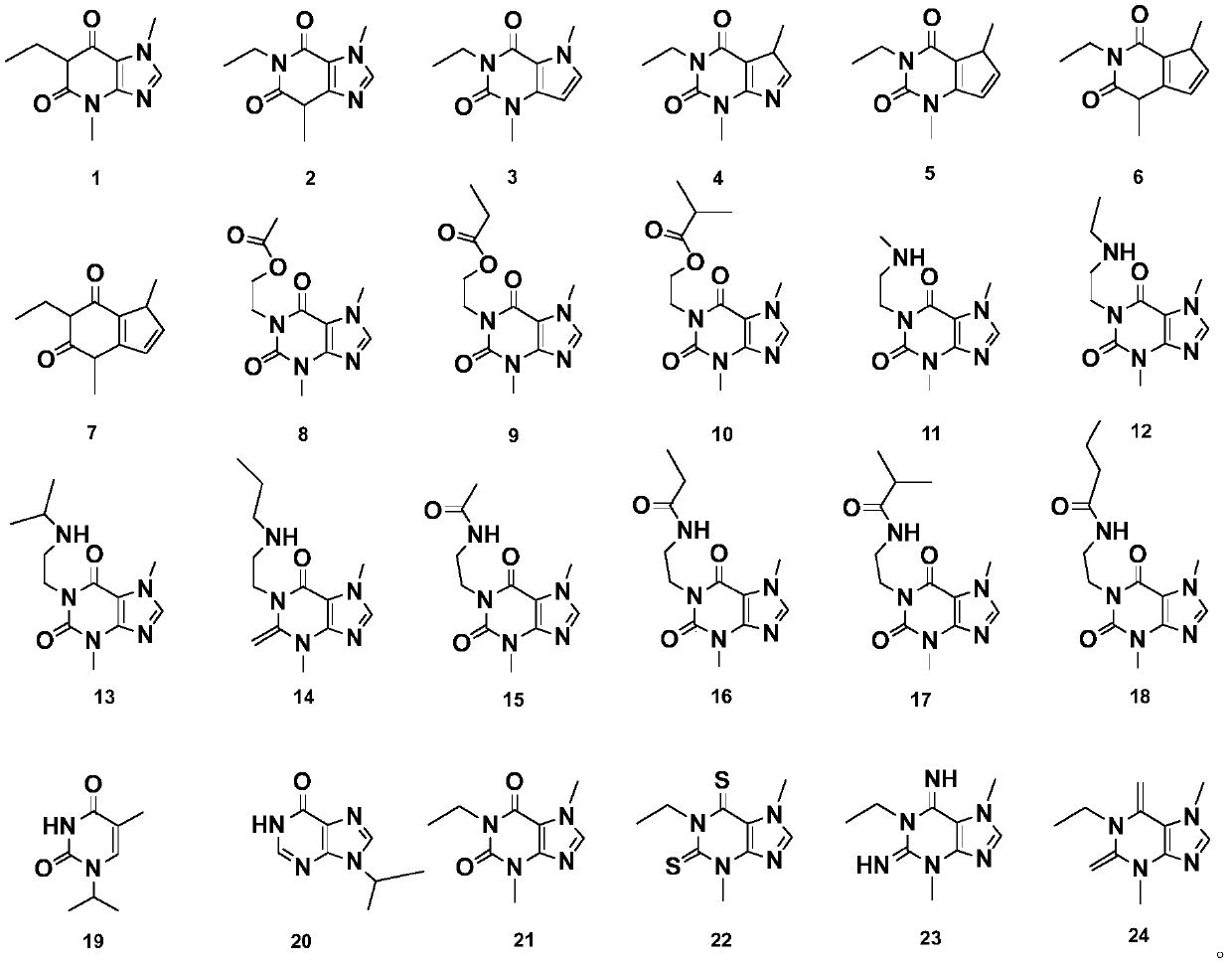 Application of heterocyclic compound in preparation of medicine for treating pneumonia