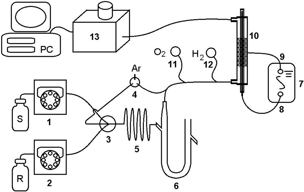 Device and method for testing arsenic through atomic fluorescence method