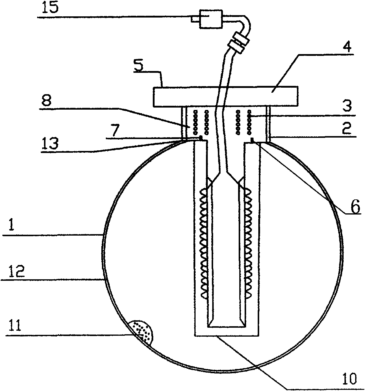 Low-frequency inner-coupled electrodeless fluorescent lamp