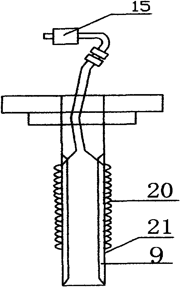 Low-frequency inner-coupled electrodeless fluorescent lamp