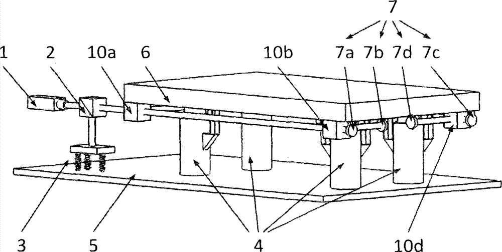 Magnetic suspension vibration isolation platform on basis of zero-position reference of springs and laser auto-collimation measurement