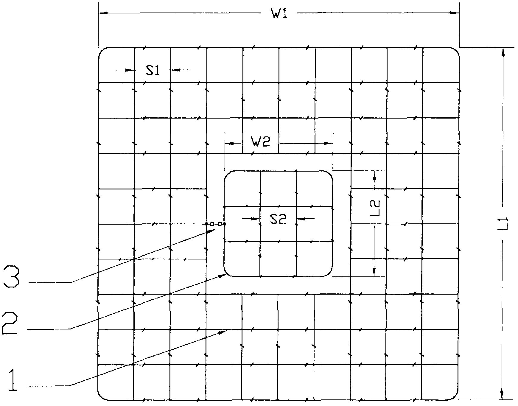 Heavy and weak current equipment grounding grid laying-out and electrical connection method