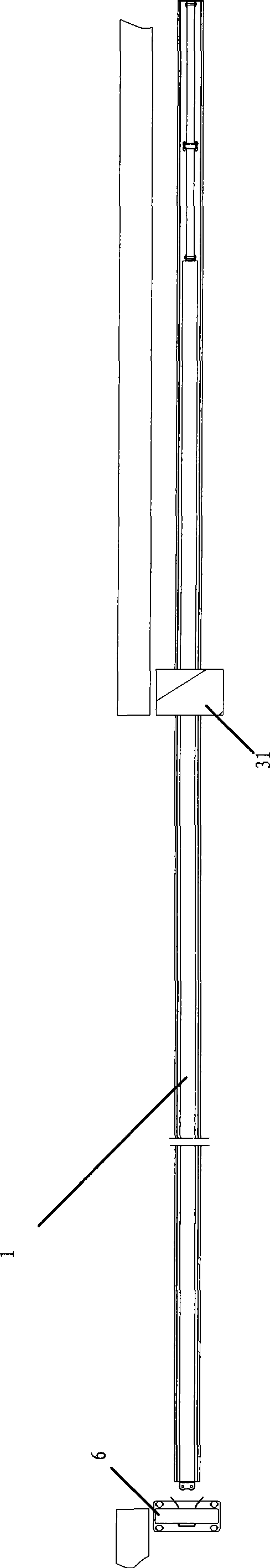 Suspending type sliding door mechanism