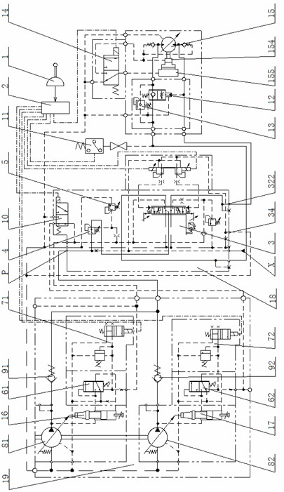 Crane hydraulic system for load sensitive ship