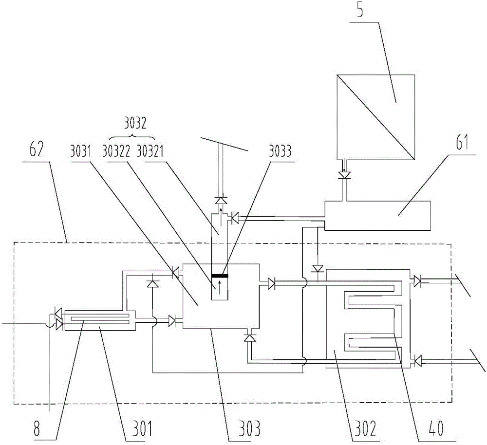 System for seawater desalination through geothermal resources and treatment technology thereof