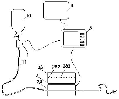 Smart transfusion nursing assembly as well as renting and application method thereof