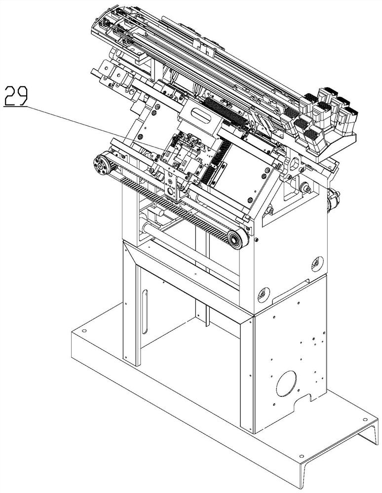 Triangular control mechanism and its multi-station weaving method