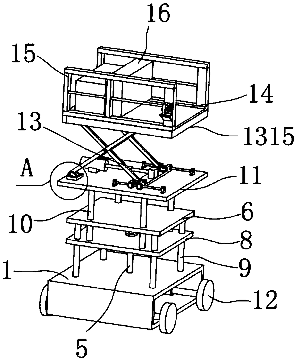 Warehouse logistics loading and unloading robot