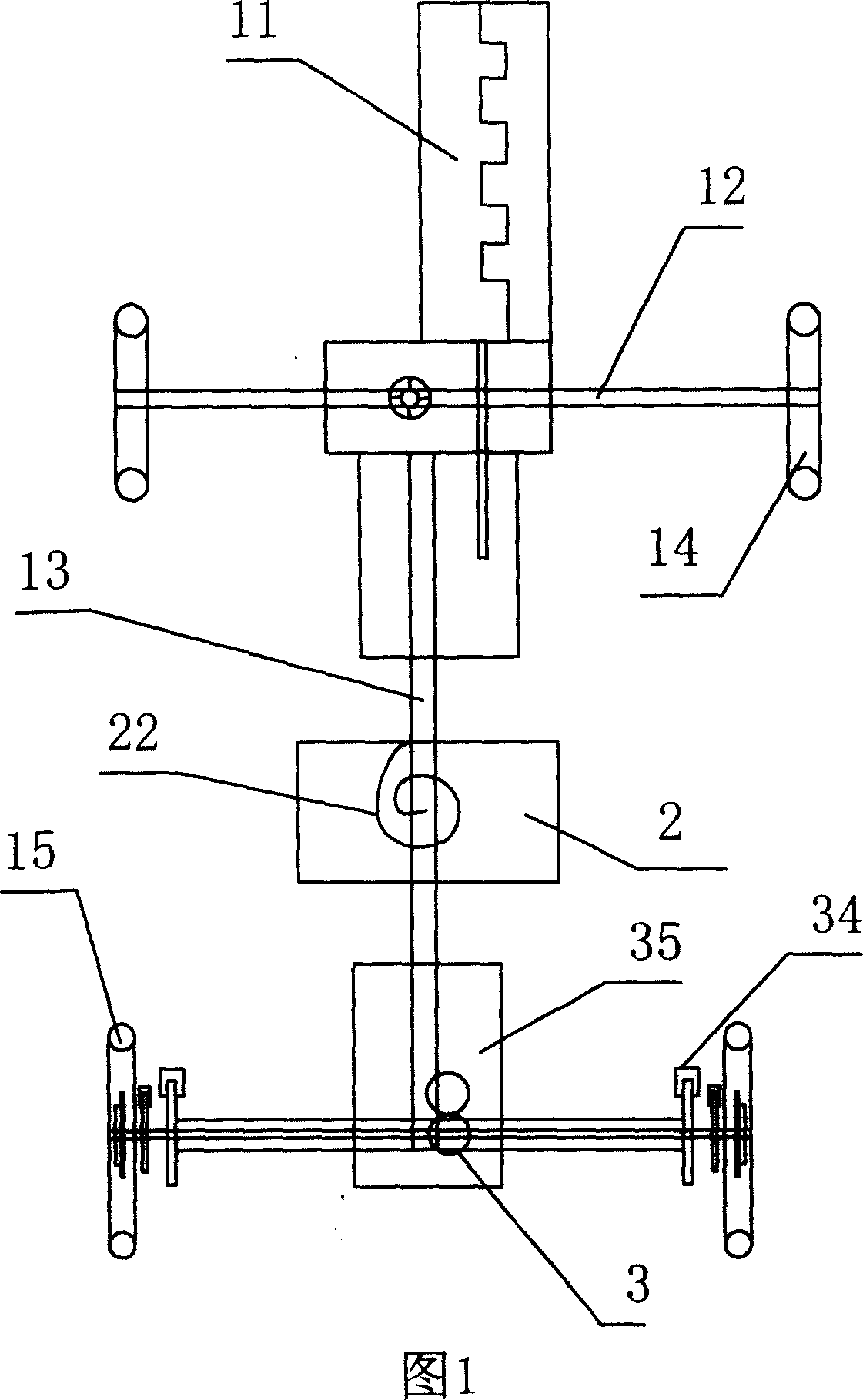 Spring driven energy accumulating starting device and method for automobile