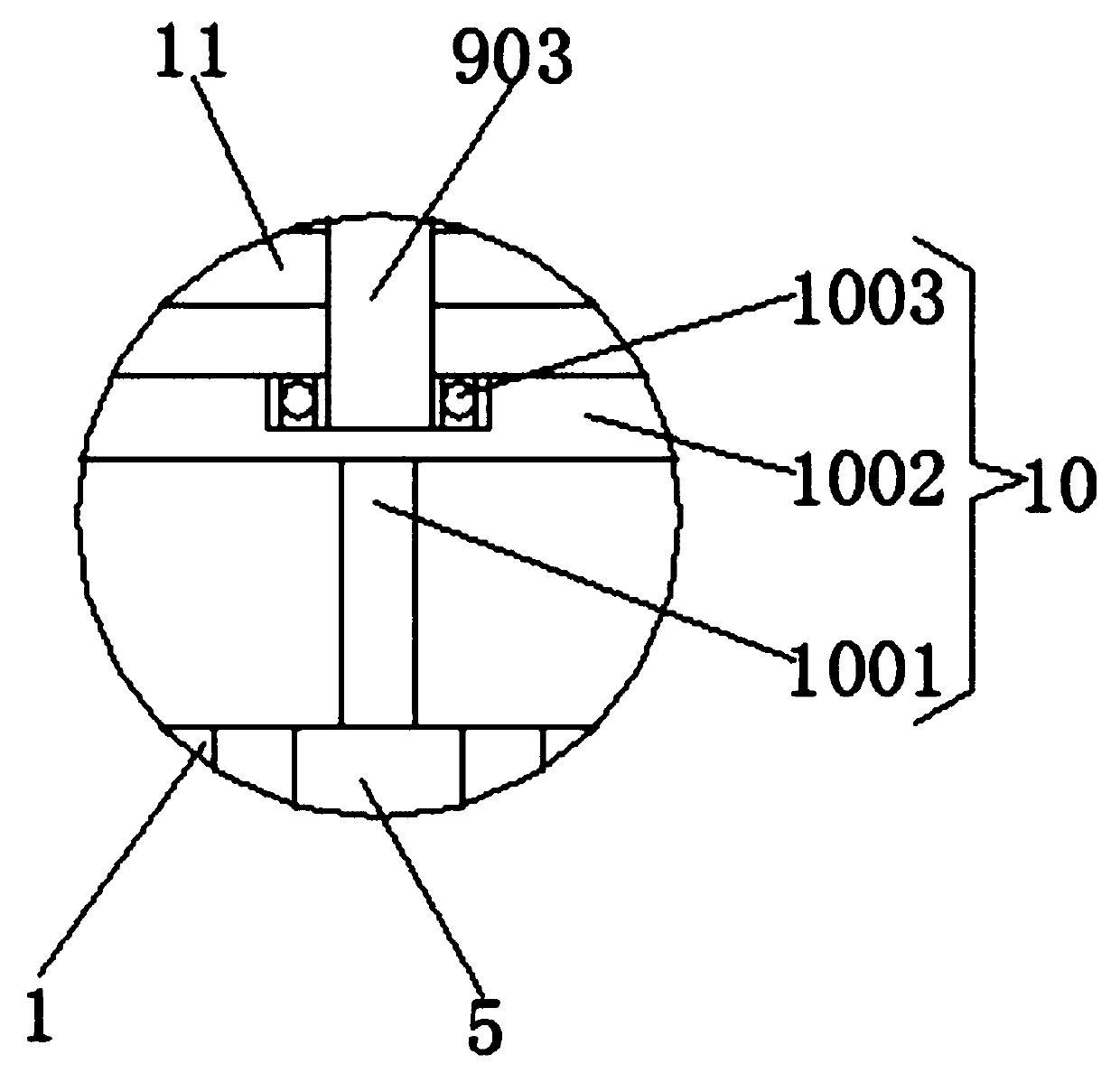 Fish bone type fish frying machine capable of producing fried fish in batches for canned fish processing and using method