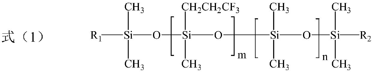 A kind of emulsion-type fluorine-containing silicone defoamer for oil-water two-phase system and preparation method thereof