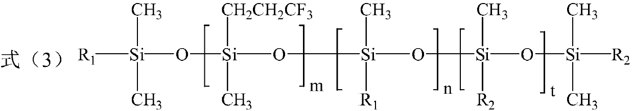 A kind of emulsion-type fluorine-containing silicone defoamer for oil-water two-phase system and preparation method thereof