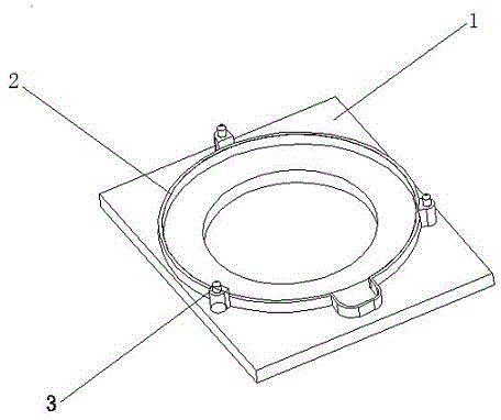 Automotive blower flange testing fixture