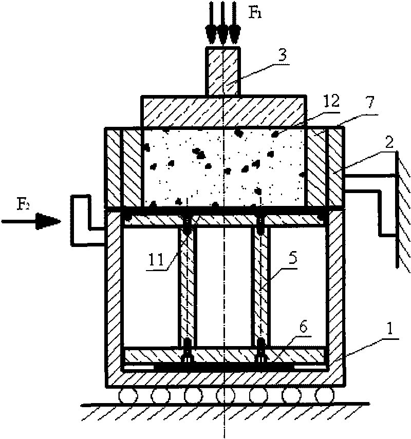 Large-scale direct shear apparatus between geo-technic synthetic materials and between geo-technic synthetic materials and earth